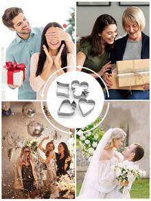 4 piezas Moldes de galletas de póker, moldes de galletas de acero inoxidable, moldes de galletas con forma de flor de ciruelo/pica/bloque/corazón, moldes de galletas DIY, moldes de pasteles hechos a mano, moldes de pasteles hechos a mano, moldes de galletas con cartas de juego, moldes para hornear pasteles, decoración de pasteles, decoración de fiestas, decoración de fiestas con temática de póker, moldes de fondant para jugar a las cartas - Plateado - Ver 8