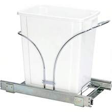 Household Essentials - Glidez Sliding Gabinete Organizador Cromado, Sencillo, Blanco, 1 - 16,25" de ancho x 21,5" de profundidad x 21 - Ver 13