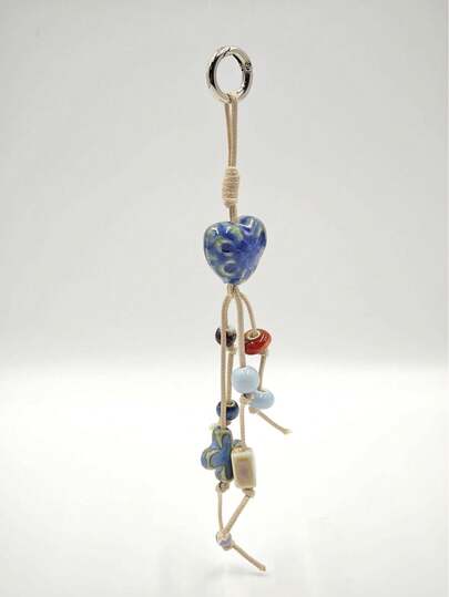 DIY手工串珠可爱钥匙扣、包包挂件、背包吊坠、汽车装饰、情侣礼物、节日礼物