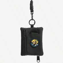 Schwarz mit Schlüsselanhänger, kleiner Münzgeldbörse, Kartenetui, Schlüsseltasche, kleines Reißverschluss-Portemonnaie, Mini-Geldbörse, Geldbörse, Handgelenktasche, Münzbörse, Reisebörse - für Damen und Herren - Schwarz - Übersicht 20