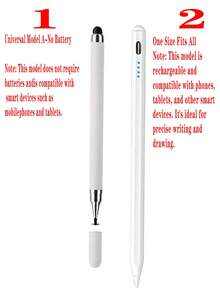 TranAKstic 1pc Touch Screen Stylus Pen, Compatible With IPad Pro/Air/Mini, Drawing Capacitive Pen For Apple Tablets Updated After 2018, Essential For Holidays, Summer, Travel - White - View 4