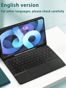 AKKHOO Wireless Keyboard With Touchpad, Rechargeable, Compatible With Ipad Tablets