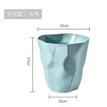 1 Stück stilvoller Großraum-Mülleimer - langanhaltend & platzsparend, einfaches gefaltetes Design - vielseitiger Papierkorb für den Innenbereich - ideal für Badezimmer, Wohnzimmer, Schlafzimmer und mehr