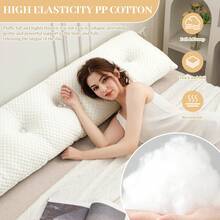Soft Headboard Pillow Bed Wedge Pillow For Headboard With Side Pockets Dorm Headboard Twin Full Queen King Backrest Pillow, Bed Bolster Pillows For Back Support With Removable Cover - 奶油白 - 查看 5