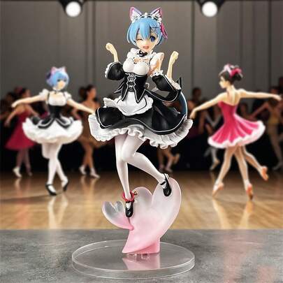 Re:从零开始的女仆咖啡厅 PVC 动漫雕像收藏模型礼物，粉丝的完美礼物，动漫人物，日本动漫，动漫收藏品，桌面装饰，角色扮演礼物，动漫周边