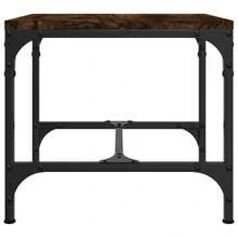 Side Tables 2 Pcs Smoked Oak 40x40x35 Cm Engineered Wood - Brown - View 8