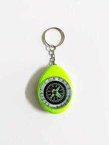 1 pieza Brújula mini portátil con llavero para mochila - Brújula compendio para exteriores con diseño en forma de esfera