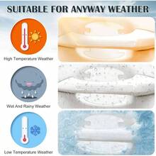 16 protectores de manija de puerta de coche, resistente al agua, antiaraazos, pintura para manija de puerta de coche, para evitar araazos, accesorios exteriores para la mayora de modelos - Transparente - Ver 4