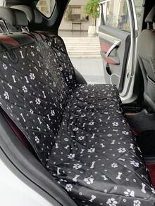 Pc Thick 600D Oxford Cloth With Printed Car Rear Seat Cover, Anti-Dirty ,Dog Car Seat