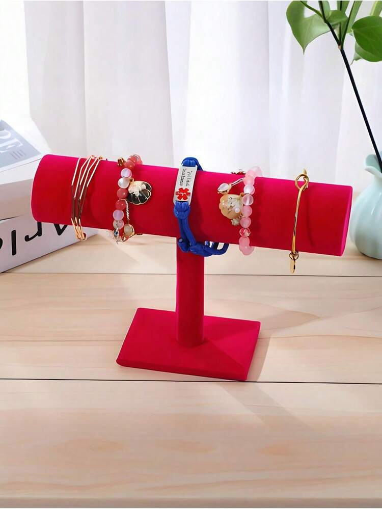 1 件手链展示架/天鹅绒手表展示架/珠宝收纳架/项链手链吊坠收纳架/时尚女士桌面收纳/情人节礼物 - 彩色 - 查看 10
