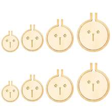 8 Packs Mini Embroidery Hoop Wooden Mini Stitch Hoop Ring For DIY Pendant Crafts, Round, Oval Vertical, Oval Horizontal