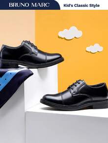 Boy's Oxford  Formal Black Shoes Timeless Style For Young Gents  Fall Back-To-School (Toddler/Little Kid/Big Kid) - 黑色 - 查看 10