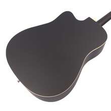 YMMuzik Guitarra clásica de madera de tilo de 41 pulgadas, guitarra acústica para principiantes