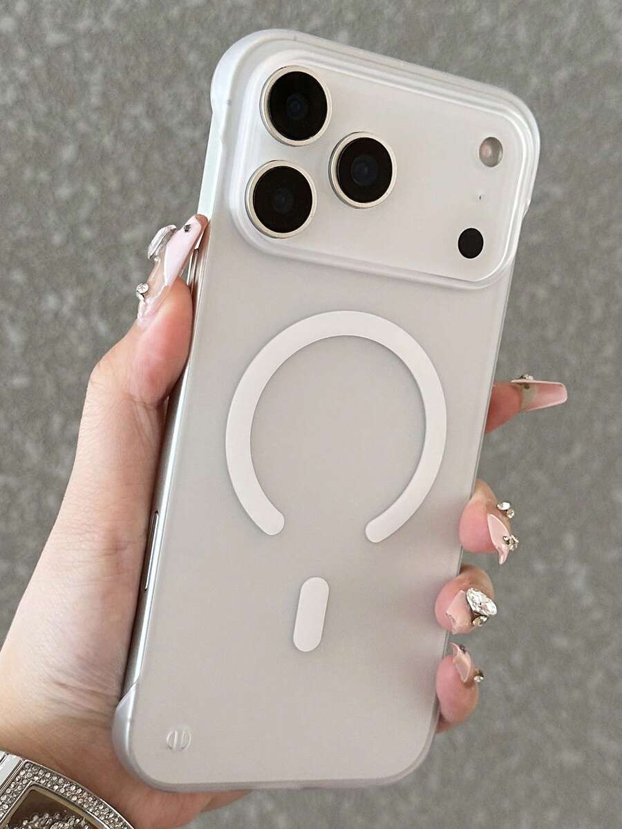 Luxury Matte Lightweight Translucent Magnetic Borderless Phone Case Compatible With IPhone 17ProMax 17Pro 17 16 15 14 Plus 13 12 Pro Max 11 Wireless Charging Shockproof Back Cover Shell