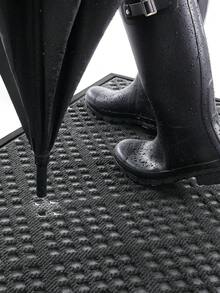 DAJIANG 1 tấm thảm cao su lót lối vào, họa tiết hình học, hình chữ nhật, tối giản, phong cách Bắc Âu, hiện đại, có lưỡi gạt, đế cao su chống trượt, không chặn cửa, dễ vệ sinh, thấm hút, thích hợp cho lối vào trong nhà và ngoài trời, thảm trang trí thảm nhà bếp trang trí Giáng sinh - Xám - Xem 6