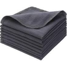 SmoothNovelty 24 toallitas de franela reutilizables para bebé, toallitas faciales suaves naturales sin blanquear para pañales de tela - 24 - Ver 8