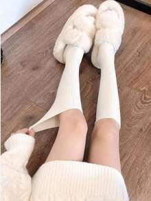 1/2/3 Pairs Women Calf Socks, Sexy Knee HighSocks, Solid Color Long Boot Socks For Spring, Summer,Autumn.Warm Calf Socks,Fall