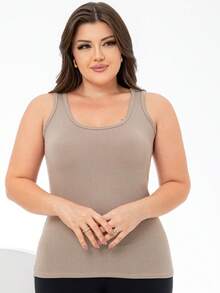 Kit 5 Casual Summer Thick Strap Blouses - White Pink Beige - View 2