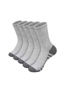 60pcs/50pcs Comfortable Sports Tennis Socks For Men, Suitable For Outdoor And Casual Wear, All Season, White Antibacterial Odor-Resistant Moisture-Wicking Athletic Socks, Thick And Comfortable For Daily Wear, Unisex Casual Socks, Cute Socks, Girls Socks, Autumn/Winter & Spring/Autumn, Mesh Details, Channeling Design, Moisture-Wicking, Soft And Smooth, Suitable For Holidays, Sports, Casual, Business And Daily Wear, Can Be Worn Year-Round, 40pcs/30pcs/24pcs/20pcs/16pcs/12pcs/10pcs/8pcs/6pcs/4pcs/2pcs - Multicolor - View 13
