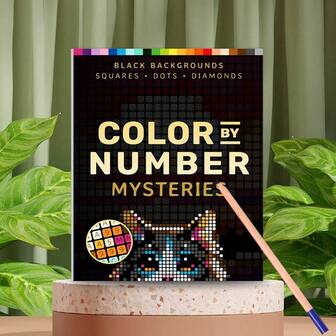1本神秘马赛克彩色数字马赛克图画书