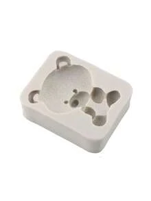 1pc Cute Teddy Bear Handmade Soft Pottery Clay Mold, DIY Gypsum/Aromatherapy/Silicone Mold