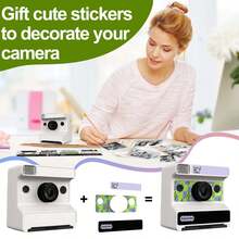 Instant Print Digital Camera With 1080P HD Video & Selfie Mode, Portable Photo Printer With 1300mAh Rechargeable Battery, DIY Sticker, 3 Rolls Of Print Paper, SD Card Slot - Fun Creative Gift For All Ages - ET-multicolor - View 4