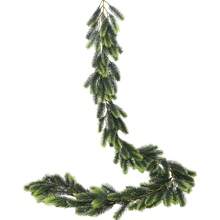 1PC 70.86in Christmas Garland, Artificial Christmas Greenery Garland Pine Leaves Realistic Spruce Garland For Holiday Mantel Fireplace Table Centerpiece Decor