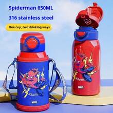 Disney Spider-Man Red Cute Cartoon 316 Stainless Steel Cup, Suitable For Winter And Summer, Essential For Outdoor And Home Use, Perfect Birthday And Christmas Gift For Young People And Urban Professionals - Multicolor - View 8