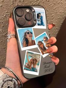 Anpassbares matter schwarzes Hochzeits-Handyhülle, kompatibel mit Apple XR, 11, 13, 14, 15 und 16 Pro Max. Es ist klar, modisch, leuchtend, niedlich, minimalistisch und passt perfekt zu Ihrem Handy. Es ist ein einzigartiges personalisiertes Geschenk für Freunde, Freundinnen und Mütter.