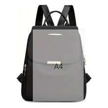 Women's Lightweight Minimalist Nylon Backpack SL-002 - Black - View 2