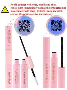 800/640件DIY睫毛假睫毛套装，单根睫毛簇，8-16毫米，混合30D+40D+50D+60D+80D+100D，配有睫毛膏、镊子和睫毛刷，适合初学者，精美礼品套装，适合日常和派对使用假睫毛套装 - 黑色 - 查看 4