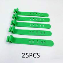 5-Hole Silicone Cable Organizer Box: Keeps Earphones, Chargers And Data Cables Neatly Stored And Easily Accessible! Reusable Silicone Cable Organizer For Storing And Managing Wires, With Straps And Multi-Functional Clips, Suitable For Food Preservation And Keeping Earphone Cords Tidy. (Random Color)