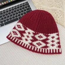 4 Colors Available - Korean Style Unisex Fisherman Beanie, Fashionable Winter Ear Warmer Knit Hat
