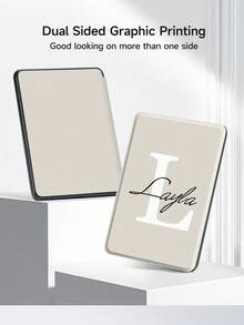 Customizable Kindle Case, Initial + Last Name Design, Compatible With Kobo Clara Colour, Kindle (11th Gen) 2022/Paperwhite 6, Kindle 10th Gen 2019, Kindle Accessories, Kindle Cover, Auto Sleep/Wake Function