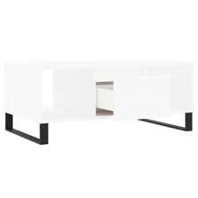 Coffee Table White 90x50x36.5 Cm Engineered Wood - White - View 7