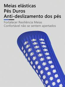 Men's Professional Soccer Socks Kit, Non-Slip, High-Top, Breathable, Sweat-Absorbing Technology, For Training And Competition - màu đen - Xem 6