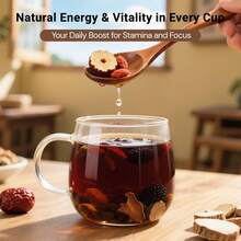 Goji Berry And Mulberry Five Treasures Tea, 150g Ginseng Health Tea, Kidney-Tonifying Tea, Nourishes Kidney Qi, Healthy Tea, Caffeine-Free, Suitable For Both Men And Women. - 彩色 - 查看 5