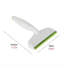 1 chiếc bàn chải làm sạch lông thú cưng chống tĩnh điện, phù hợp cho quần áo/sofa/áo len - màu xanh lá - Xem 2