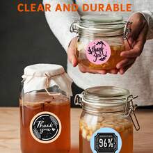 Marklife 2 Inch 50*50mm White Circle Thermal Labels, Self-Adhesive Round Labels Paper, Multi-Purpose Roll Direct Thermal Stickers For Small Business, DIY Logo Design, Barcode, Name Tag, Gift, Black On White, 150 Lables/1 Roll, 1.96"X1.96" - White - View 6