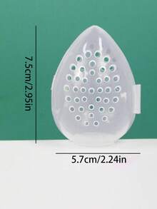 1/3/5pcs Makeup Sponge Storage Box, Breathable Anti-Moisture Transparent Makeup Sponge Holder, Makeup Blender Case, Travel Portable Breathable Storage Box, Suitable For Vacation, Beach, Bathroom, Bedroom, Large Capacity, Back To School Essential, Great Gift For Women, Christmas Gift,Room Decor - White - View 6