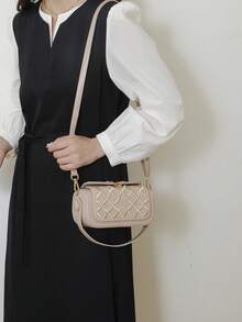 Geantă de mână trapezoidală pentru femei, design minimalist elegant, mâner versatil de umăr/superior, capacitate mare