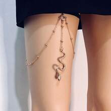 Simple Multi-Layer Pearl Chain Leg Chain Women's Ins Creative Personality Long Body Chain Jewelry