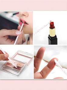 100/50/10pcs With Case Lip Brush,Hot Pink Multifunctional Effective Application Dustproof Makeup Brush,Cosmetic Brush,Makeup Brush Set,Lip Scrub Brush Cosmetics, Lipsticks, Jewelry, Nail Care, Skincare ,For Women & Girl At Home Or On-The-Go,Gift For Mom, Valentines Day,Gift For Christmas,Lip Scrub Brush,Lip Brush Applicator Lip Brush For Lipstick,Household Travel Portable Cheap Stuff