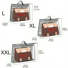 1pc Clear Handbag Storage Organizer Dust Cover Bags, 5 Sizes Transparent Purse Protector Storage Bag With Zipper And Handle For Closet Shelf - Dustproof & Moistureproof, Gender Reveal Party, Perfect For Birthdays, Weddings, Parties, The Perfect Gift For Colleagues, Friends, And Family, Back To School - Transparent - View 23