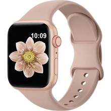 Patenting Sport Silicone Bands Compatible With Apple Watch Band 38mm 40mm 41mm 42mm 44mm 45mm 46mm 49mm For Women MenSoft Sport Replacement Strap For  Bands Series SE 10 9 8 7 6 5 4 3 2 1 Ultra# FDDSF2025 - Trà sữa - Xem 3