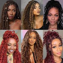 P4/27 Human Braiding Hair 26 Inch 100g Ombre Highlight Deep Wave Bulk No Weft Curly Bundles Human Hair Extensions Knotless Braids Wet And Wavy (4/27) - S4/27 - Xem 7