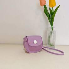 1pc Solid Color PU Leather Mini Crossbody Bag For Girls, Shoulder Purse, Coin Pouch, Wallet - A - View 11