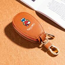 Sanrio Bolsa para llaves de coche mini con estampado de Hello Kitty para hombres y mujeres, bolsa de almacenamiento de llaves de General Motors, llavero creativo y de moda con decoración mínima, monedero mini, cartera, monedero