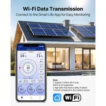 5-In-1 Wi-Fi Weather Station, 7.5-Inch VA Display, Wireless Solar Powered Outdoor Sensor, Rain Gauge, Indoor Outdoor For Weather Forecast, Wind Speed Direction, Temperature, Humidity, Rainfall - 5-in-1 Type I WiFi - View 7