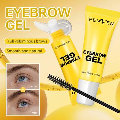 10ml Gel fijador de cejas, Gel fijador de cejas transparente, Gel fijador de cejas resistente al agua y al sudor, Líquido para el peinado de cejas, Perfecto para uso en salón o maquillaje en casa